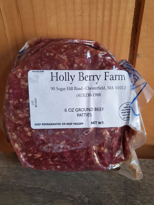 Beef, Patties, 6 oz Patties 3 per Package