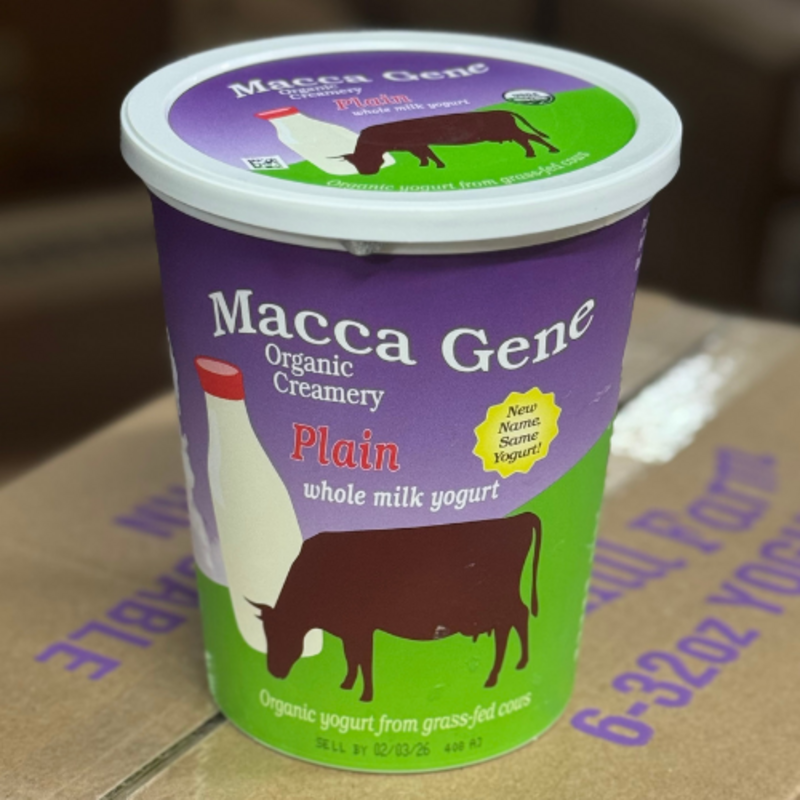 Yogurt, Plain, Organic, 32 oz