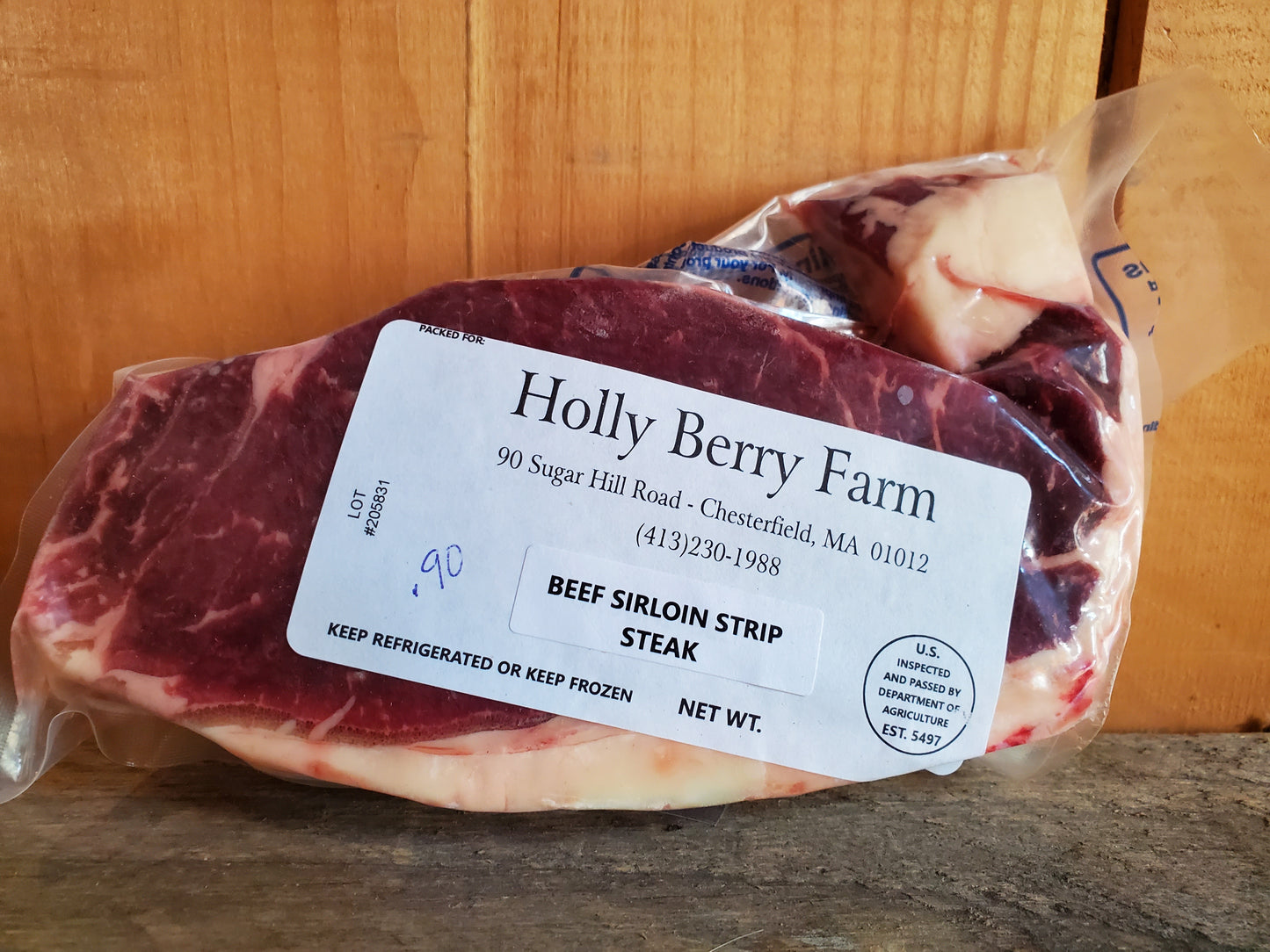Beef, Sirloin Strip Steak, HB