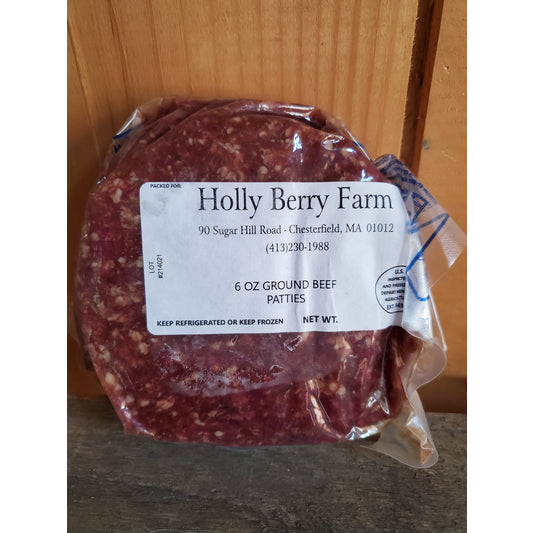 Beef, Patties, 6 oz Patties 3 per Package