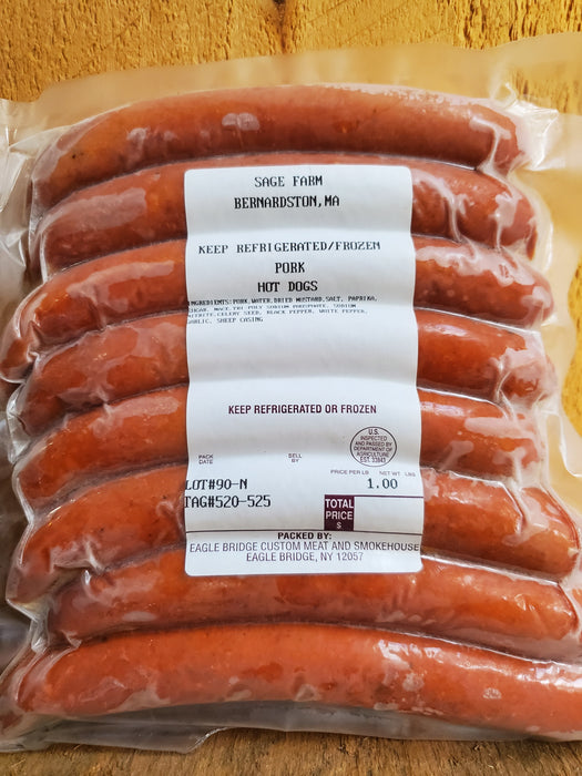 Pork, Hot Dogs, 1 lb package
