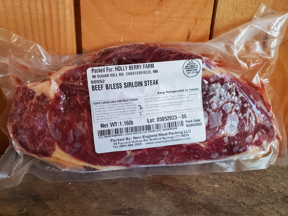 Beef, Boneless Sirloin Steak, approx 1 lb