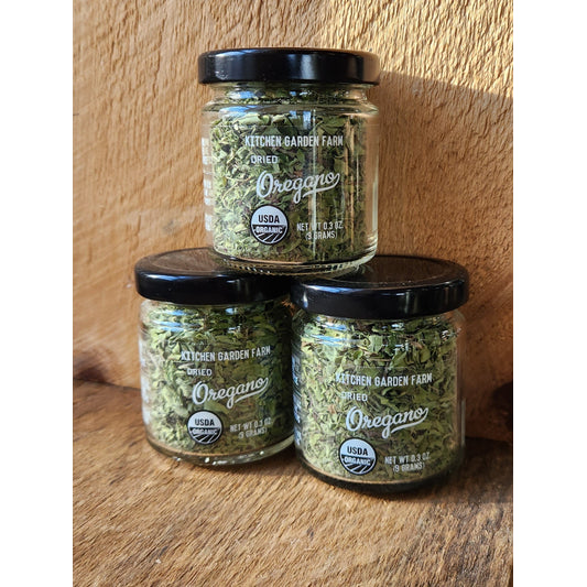 Oregano, Dried, Organic, .3 oz jar