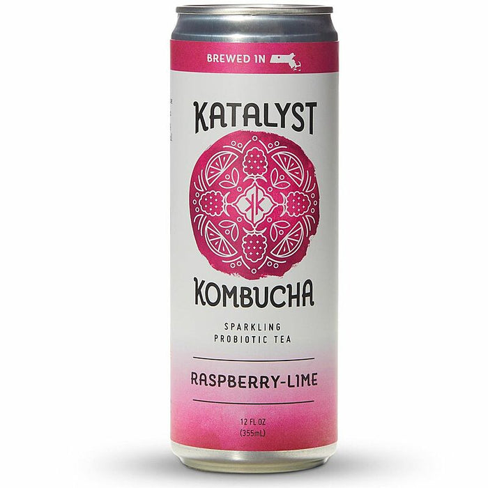 Kombucha, Raspberry Lime, 12 oz can