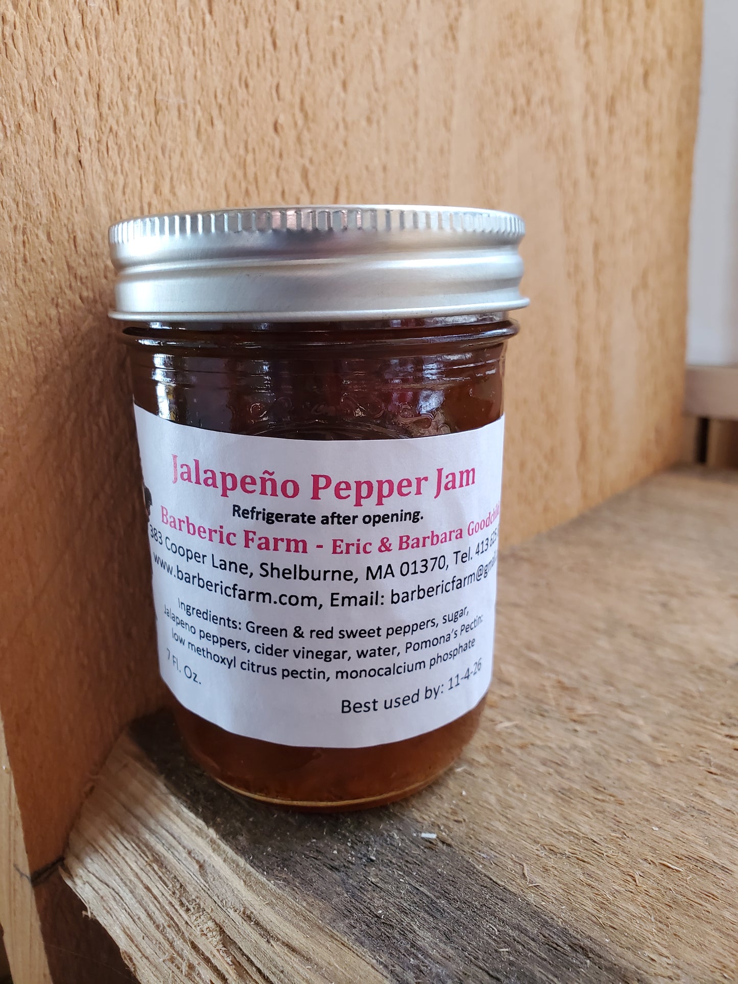 Jalapeno Pepper Jam, half pint