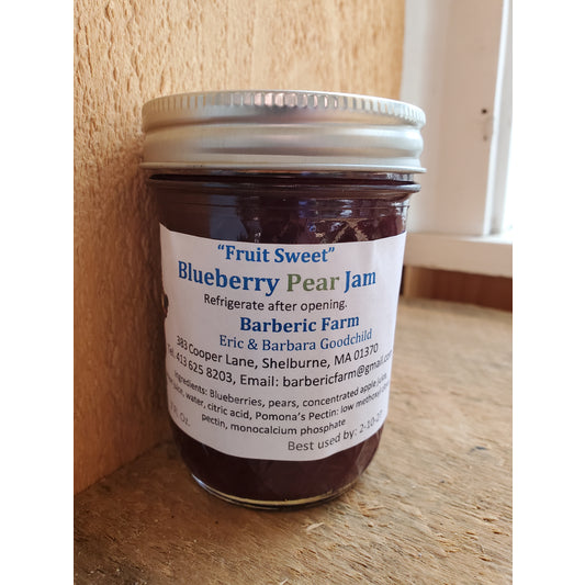 Blueberry Pear Jam, half pint