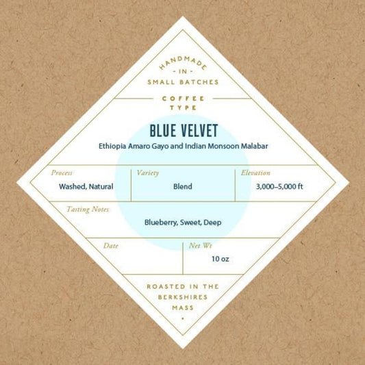 Coffee, Blue Velvet, Whole Bean, 1 lb
