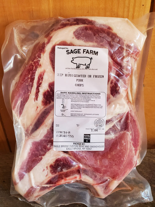 Pork, Chops, about 1.9 lbs package