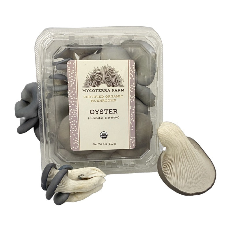 Fresh Mushrooms, Oyster, Organic, 4 oz