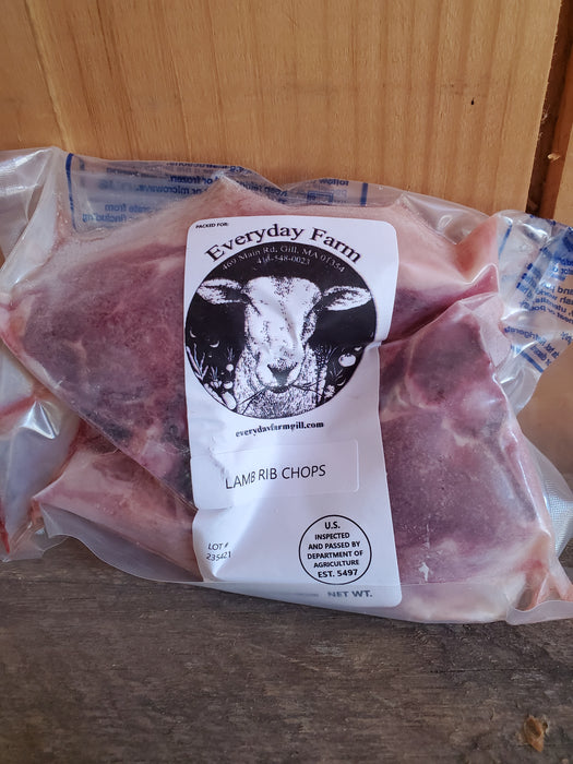 Lamb, Rib Chops, about .8 lbs package